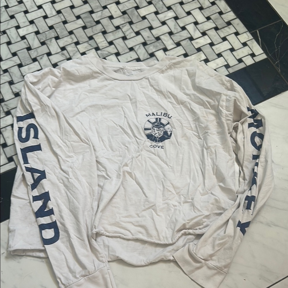 Brandy Melville White Long Sleeve Tee
